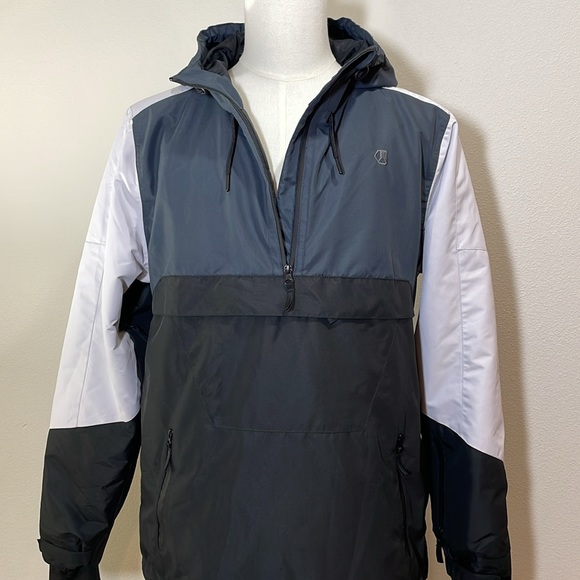 Mens Liquid GOLDEN JKT Pullover Snowboarding Coat Skiing Black/Charcoal Size M - Picture 9 of 16